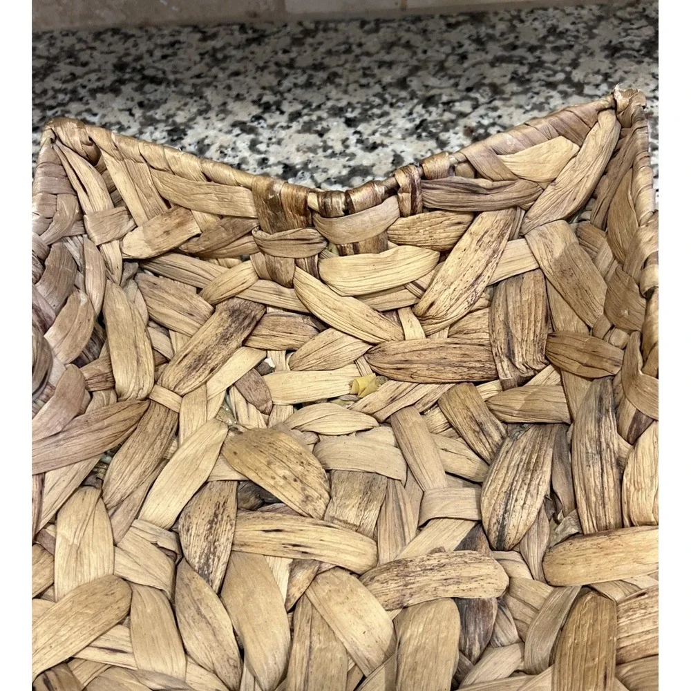 Star Basket Water Hyacinth Material Coastal Beach Sea‎ Decor 16